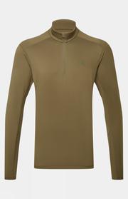Mens Cerrig Long Sleeve Zip Base Layer Top