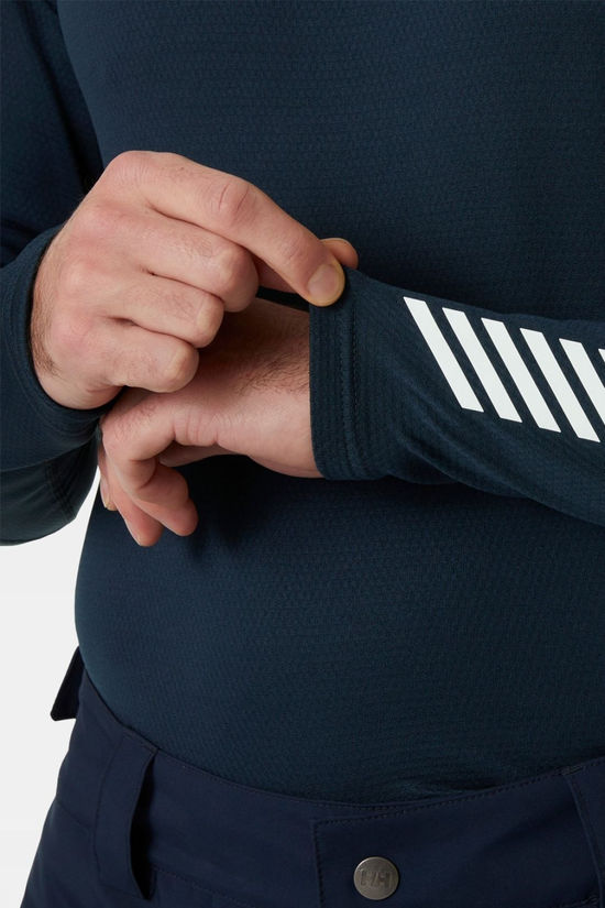 Helly Hansen Mens LIFA Active Crew Base Layer Top Navy