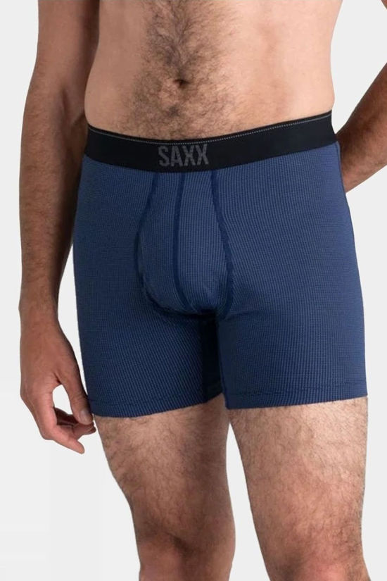 Saxx Mens Quest Boxer Briefs Midnight Blue