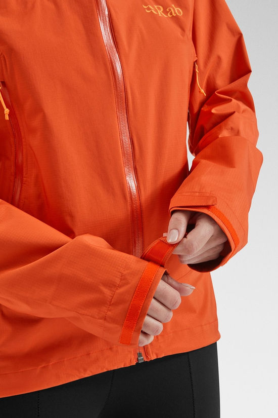 Rab Womens Downpour Plus 2.0 Jacket Red Grapefruit