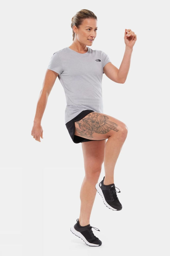 The North Face Womens Reaxion Amp Crew T-Shirt TNF Light Heather Grey