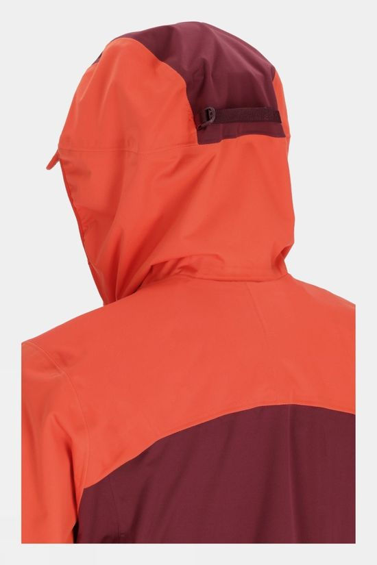 Rab Womens Kinetic Ultra Jacket Red Grapefruit/Deep Heather
