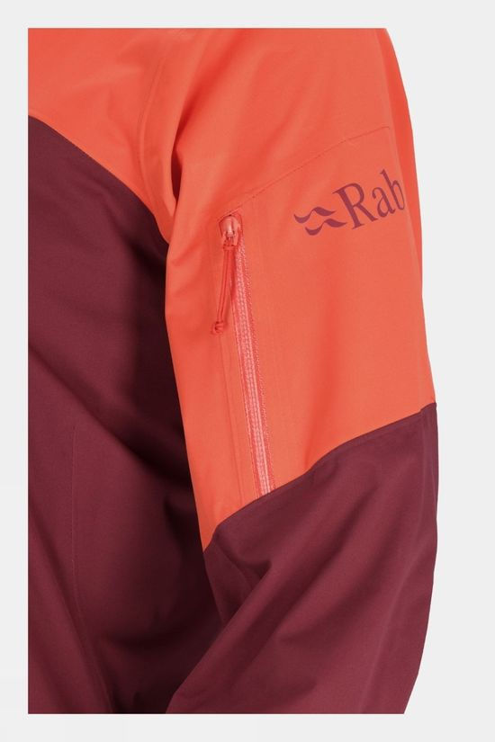 Rab Womens Kinetic Ultra Jacket Red Grapefruit/Deep Heather