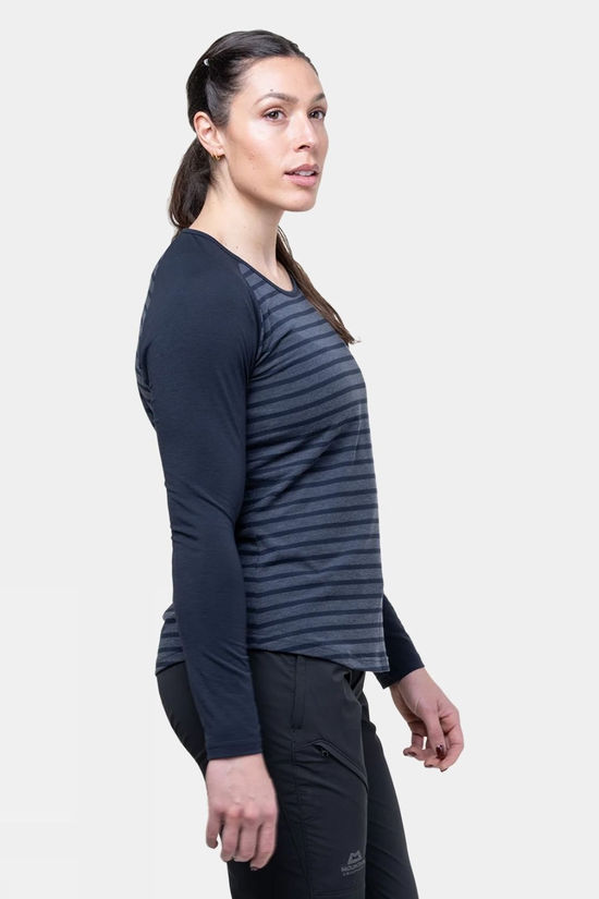 Mountain Equipment Womens Redline Long Sleeve T-Shirt Cosmos Strip/ Cosmos