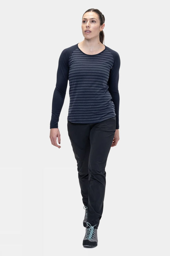 Mountain Equipment Womens Redline Long Sleeve T-Shirt Cosmos Strip/ Cosmos