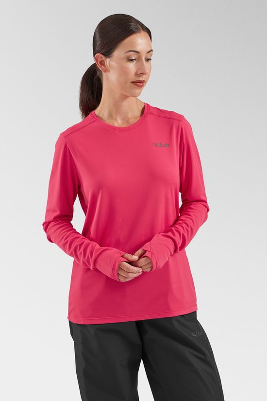 Rab Womens Force Long Sleeve T-Shirt Watermelon