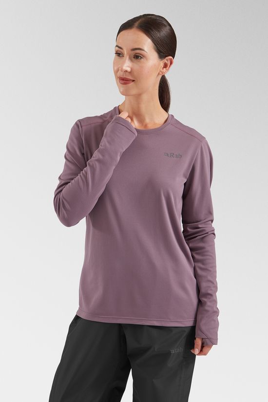 Rab Womens Force Long Sleeve T-Shirt Dark Iris