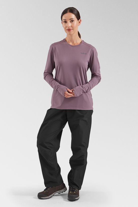 Rab Womens Force Long Sleeve T-Shirt Dark Iris