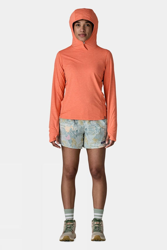 Patagonia Womens Capilene Cool Sun Hoodie  Mellow Melon - Peach Sherbet X-Dye