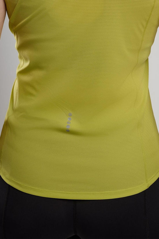 Montane Womens Dart Nano Zip T-Shirt Citrus Spring