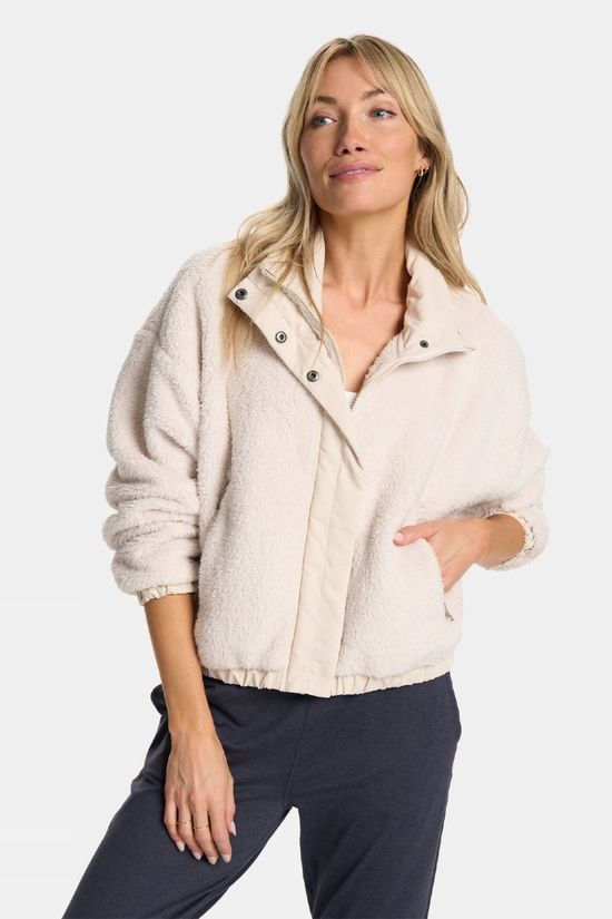 Vuori Womens Cozy Sherpa Fleece Jacket Dune