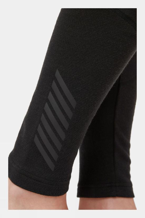 Helly Hansen Womens Lifa Merino Midweight 2 In1 Base Layer Bottom Black