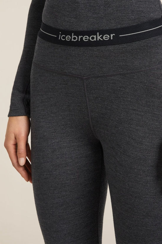 Icebreaker Womens Merino 260 Zoneknit Base Layer Bottom Jet Hthr-011