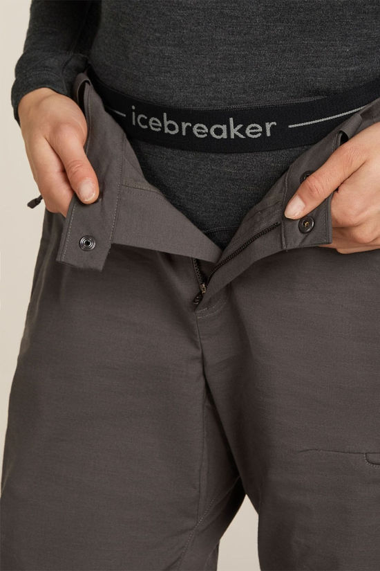 Icebreaker Womens Merino 260 Zoneknit Base Layer Bottom Jet Hthr-011