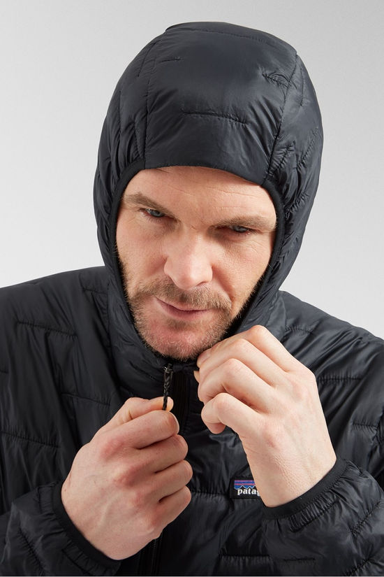 Patagonia Mens Micro Puff Hooded Jacket Black