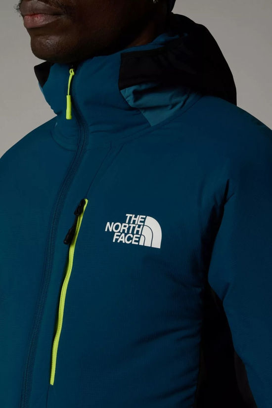 The North Face Mens Binntal Hybrid Ventrix Hooded Jacket Mallard Blue/Midnight Petrol/Tnf Black