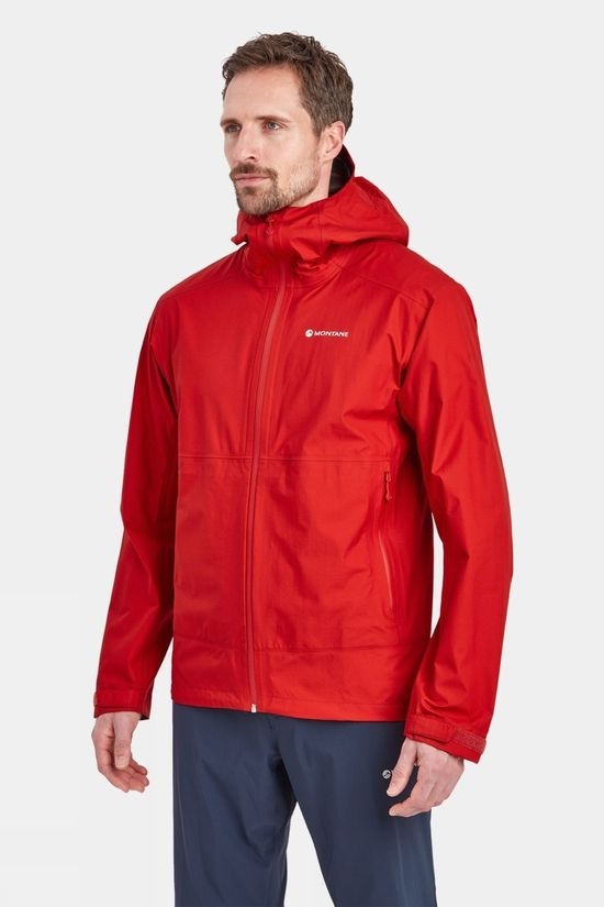 Montane Mens Spirit Lite Waterproof Jacket Adrenaline Red
