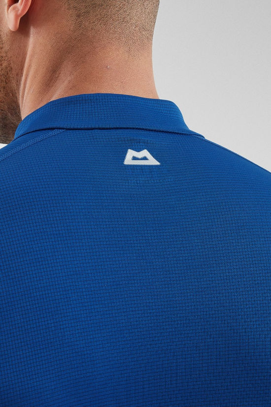 Mountain Equipment Mens Ignis Half Zip Base Layer Top Admiral/Atlantic