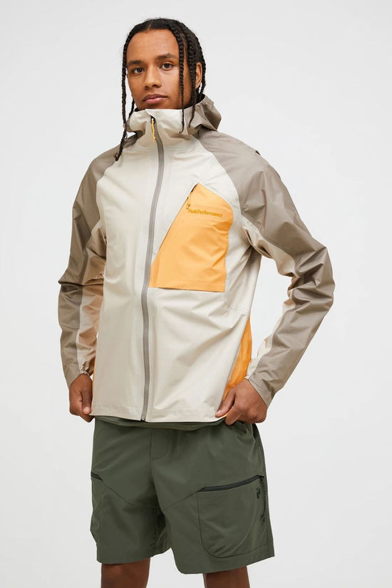 Peak Performance Mens Trail 3L Hipe Jacket Avid Beige