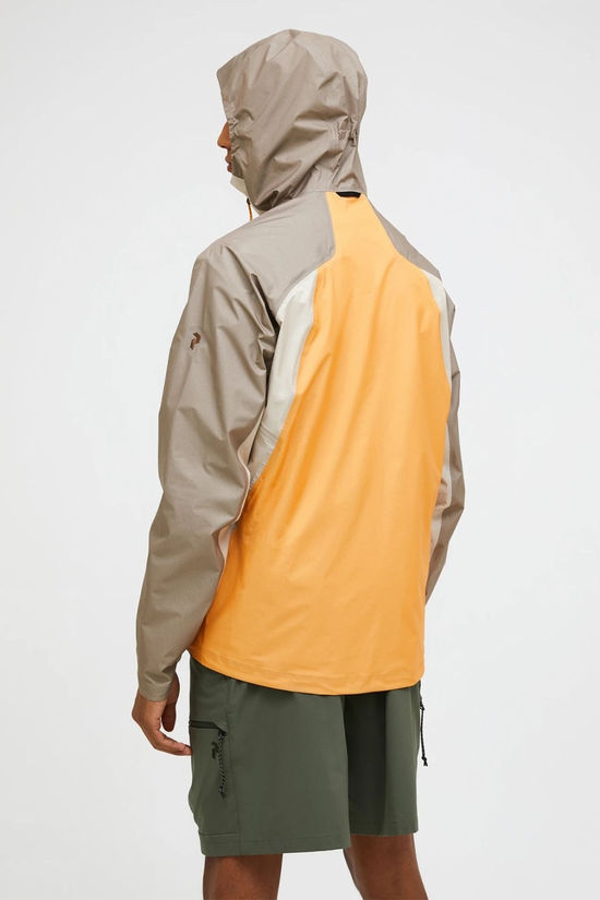 Peak Performance Mens Trail 3L Hipe Jacket Avid Beige
