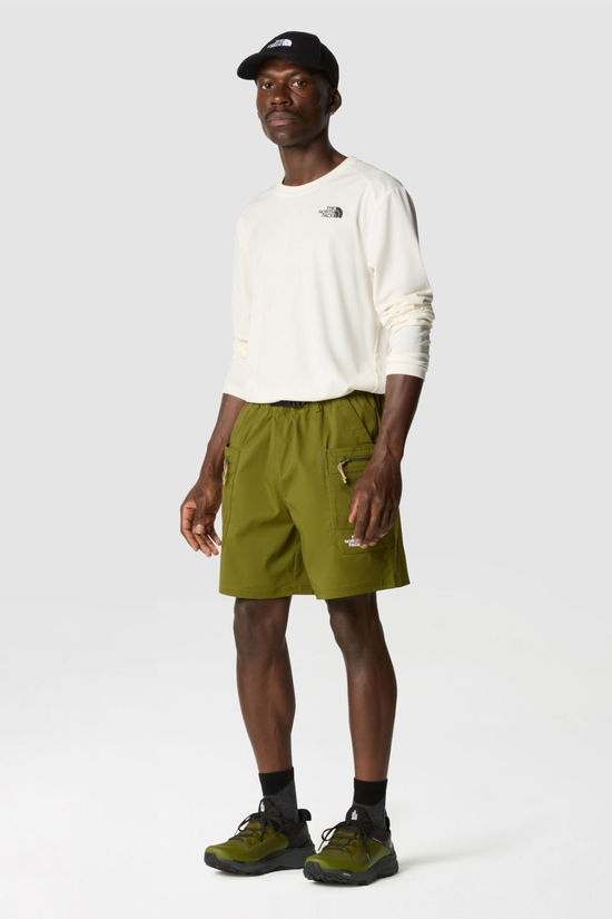 The North Face Mens Shadow Long Sleeve T-Shirt White Dune