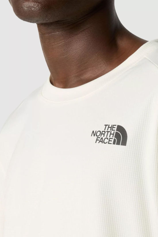The North Face Mens Shadow Long Sleeve T-Shirt White Dune
