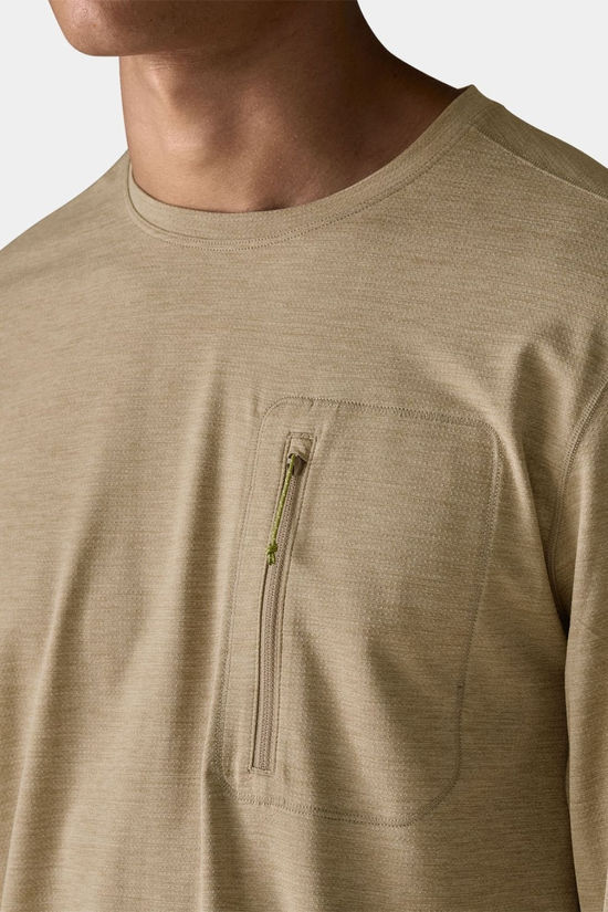 Patagonia Mens Capilene Cool Sun Long Sleeve T-Shirt  Seabird Grey - Light Seabird Grey X-Dye