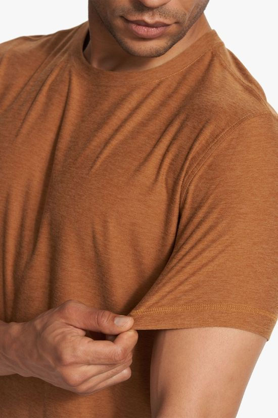 Vuori Mens Strato Tech T-Shirt Autumn Heather