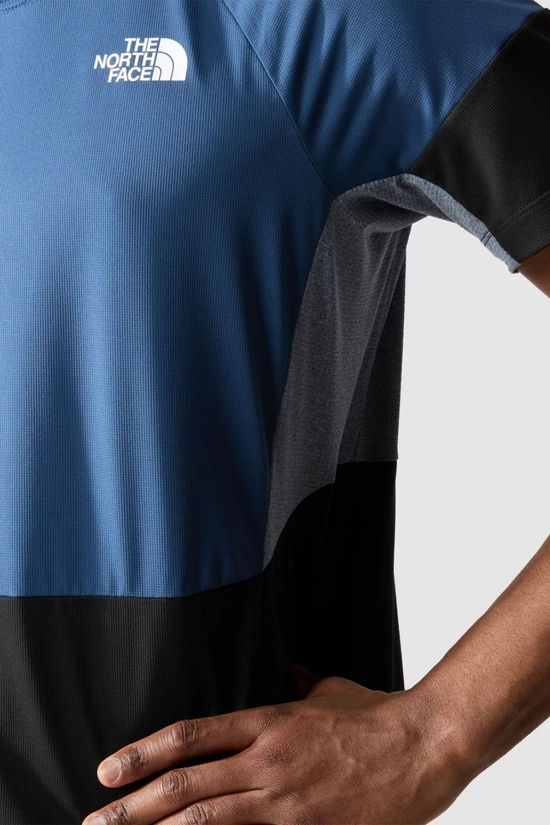 The North Face Mens Bolt Tech T-Shirt Shady Blue/Tnf Black