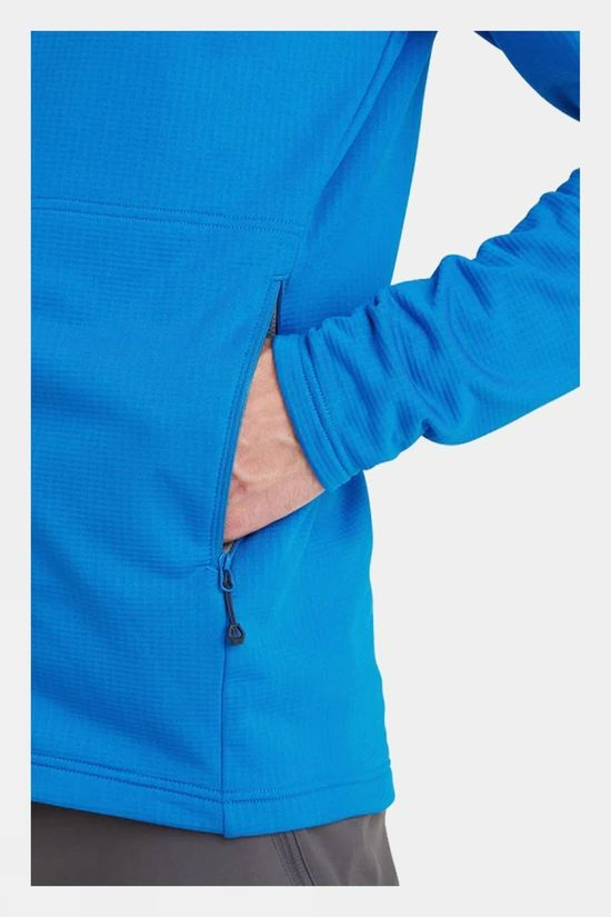 Montane Mens Protium Hooded Fleece Jacket Electric Blue