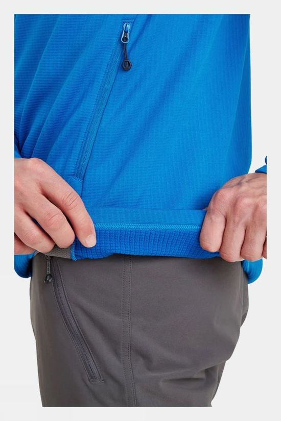 Montane Mens Protium Hooded Fleece Jacket Electric Blue