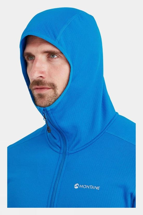 Montane Mens Protium Hooded Fleece Jacket Electric Blue