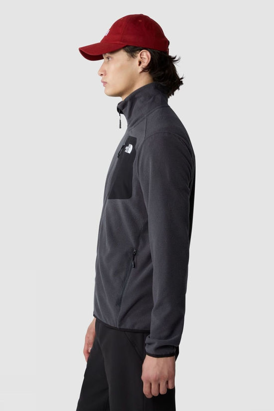 The North Face Mens Experid Grid Fleece Jacket Asphalt Grey/Tnf Black