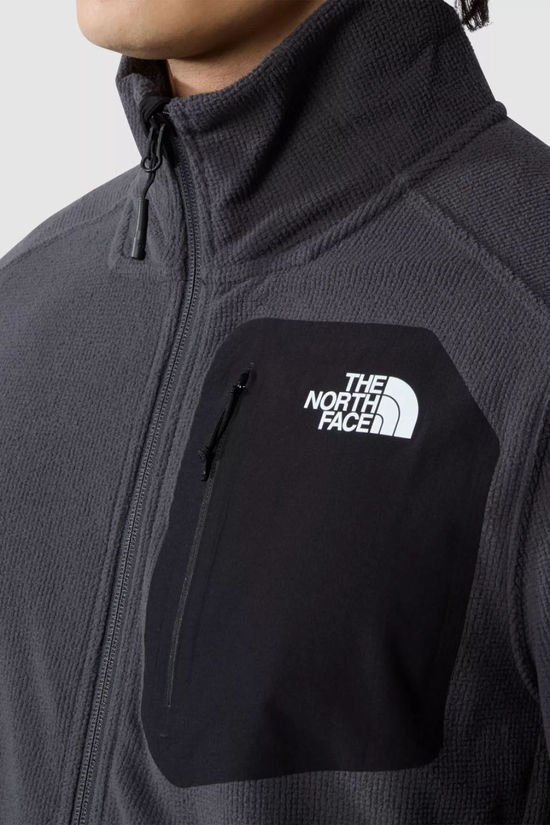 The North Face Mens Experid Grid Fleece Jacket Asphalt Grey/Tnf Black