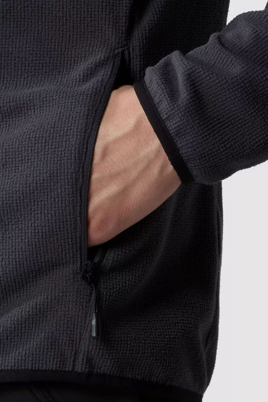 The North Face Mens Experid Grid Fleece Jacket Asphalt Grey/Tnf Black