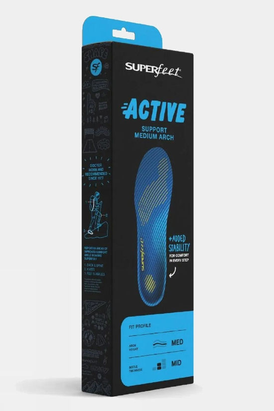 Superfeet Active Support Medium Arch Insoles Bolt