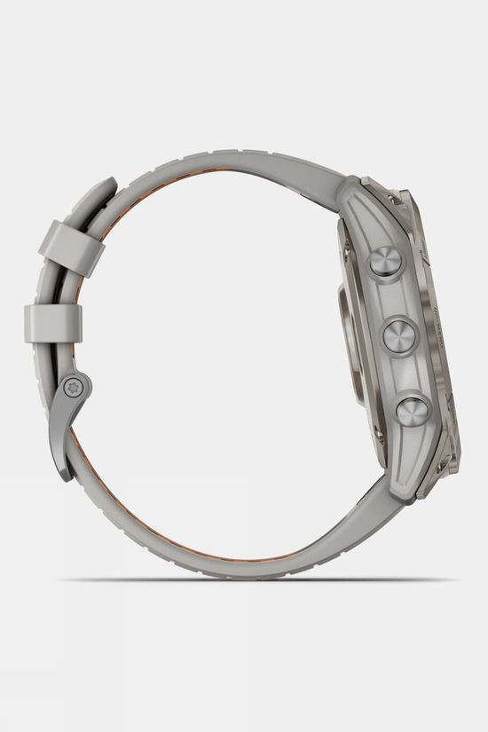 Garmin Fenix 7X Pro Sapphire Solar GPS Smartwatch Titanium With Fog Grey And Ember Orange Band
