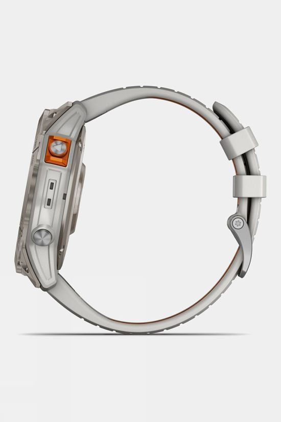Garmin Fenix 7X Pro Sapphire Solar GPS Smartwatch Titanium With Fog Grey And Ember Orange Band