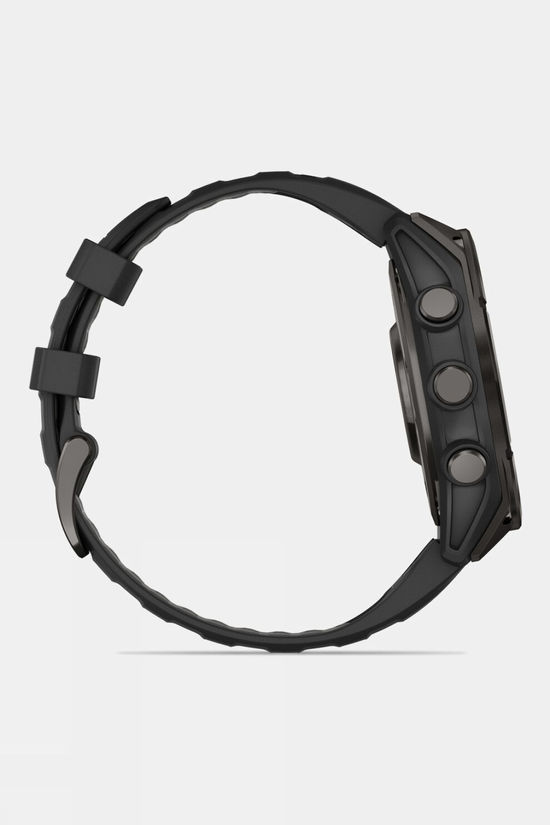 Garmin Fenix 8 AMOLED Sapphire 47mm GPS Smartwatch Carbon Grey Titanium And Black With Black/Pebble Grey Band