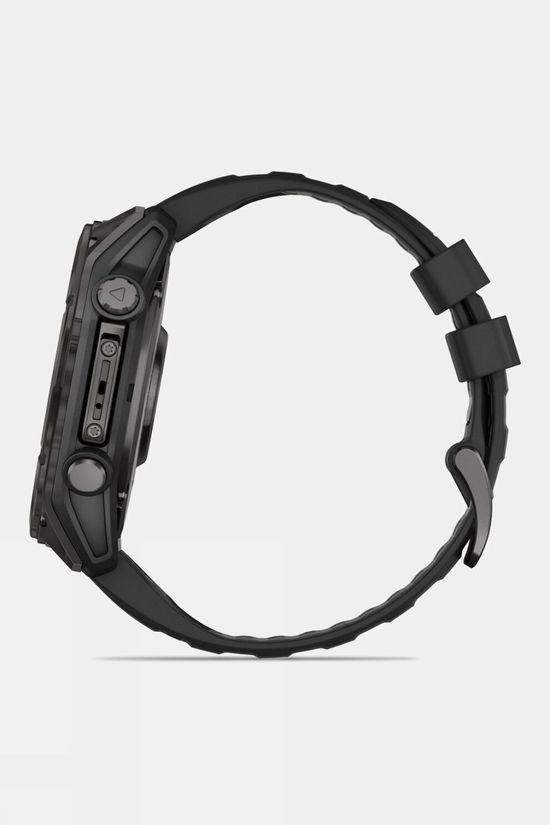 Garmin Fenix 8 AMOLED Sapphire 51mm GPS Smartwatch Carbon Grey Titanium And Black With Black/Pebble Grey Band