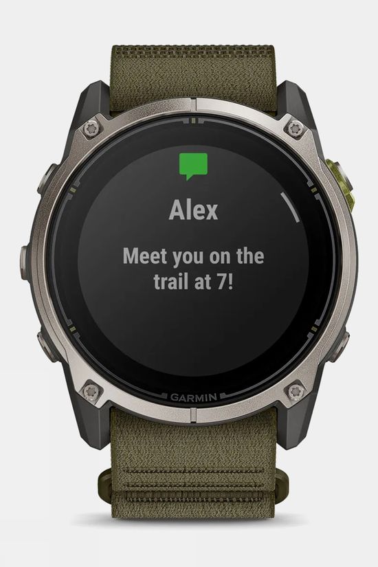 Garmin Enduro 4 GPS Smartwatch Titanium With Dark Olive