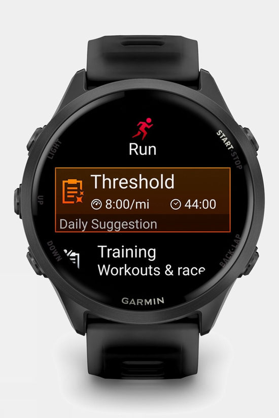 Garmin Forerunner 570 47mm GPS Smartwatch Slate Gray Aluminium With Translucent Black/ Black Band