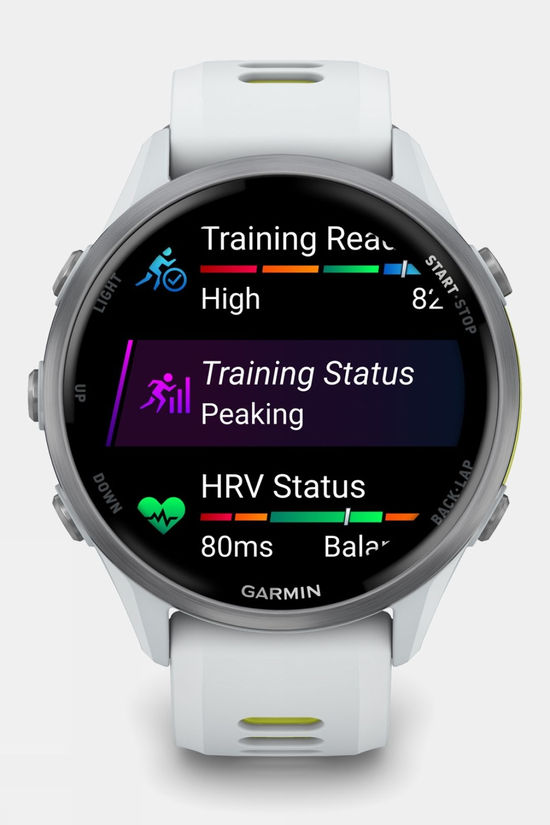 Garmin Forerunner 970 GPS Smartwatch Whitestone/Amp Yellow
