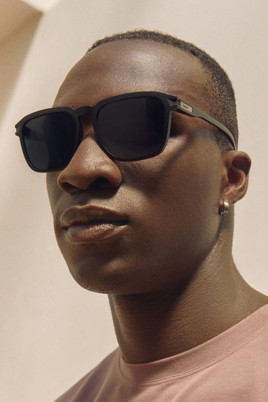 SunGod Unisex Tokas Sunglasses Matte Black / Smoke