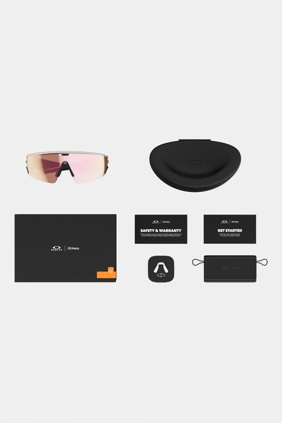Oakley Meta Vanguard Sunglasses White - Prizm Rose Gold