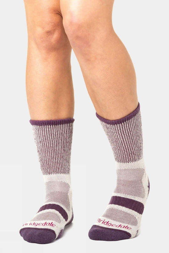 Bridgedale Womens Lightweight Coolmax Comfort Socks Plum