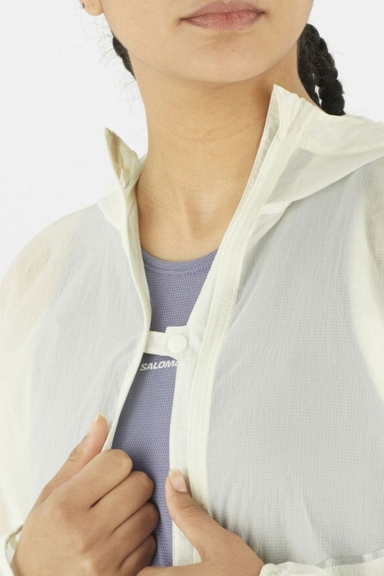 Salomon Womens Sense Aero Wind Jacket Iron/Icicle