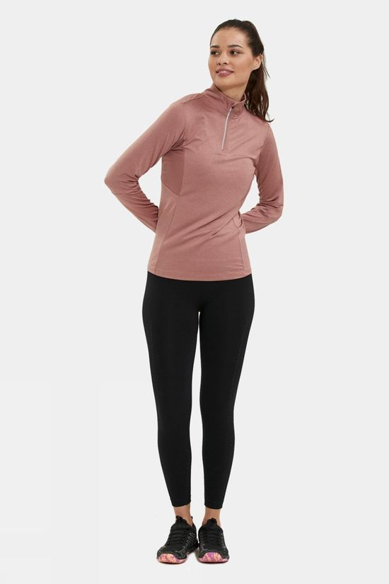 Endurance Womens Jocee Midlayer Long Sleeve Top  Burlwood