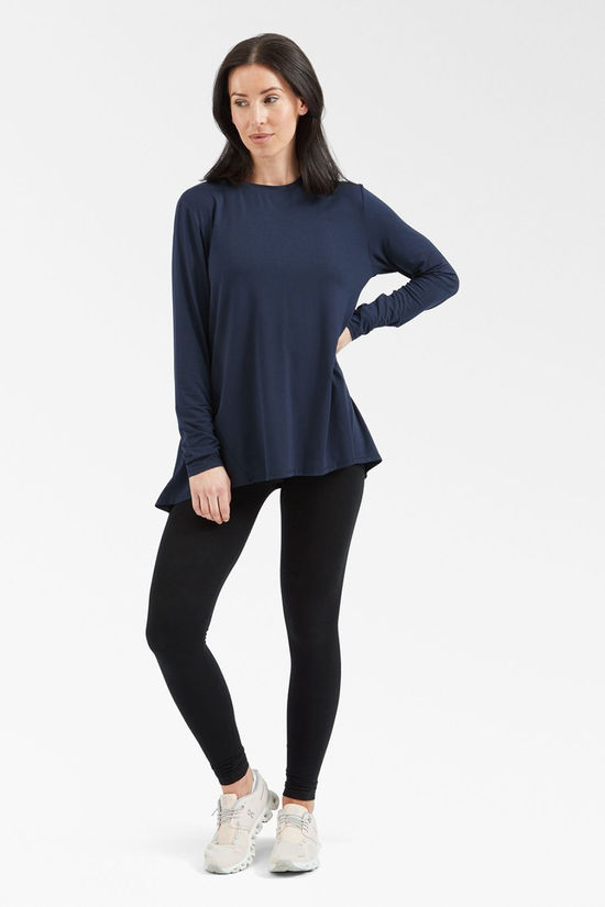 Lilybod Womens Kendall Long Sleeve Top Navy