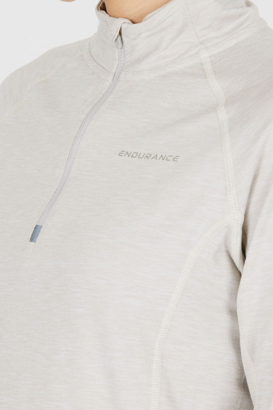 Endurance Womens Canna V2 Midlayer Zip Top Dove